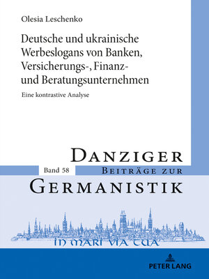 cover image of Deutsche und ukrainische Werbeslogans von Banken,Versicherungs-, Finanz und Beratungsunternehmen